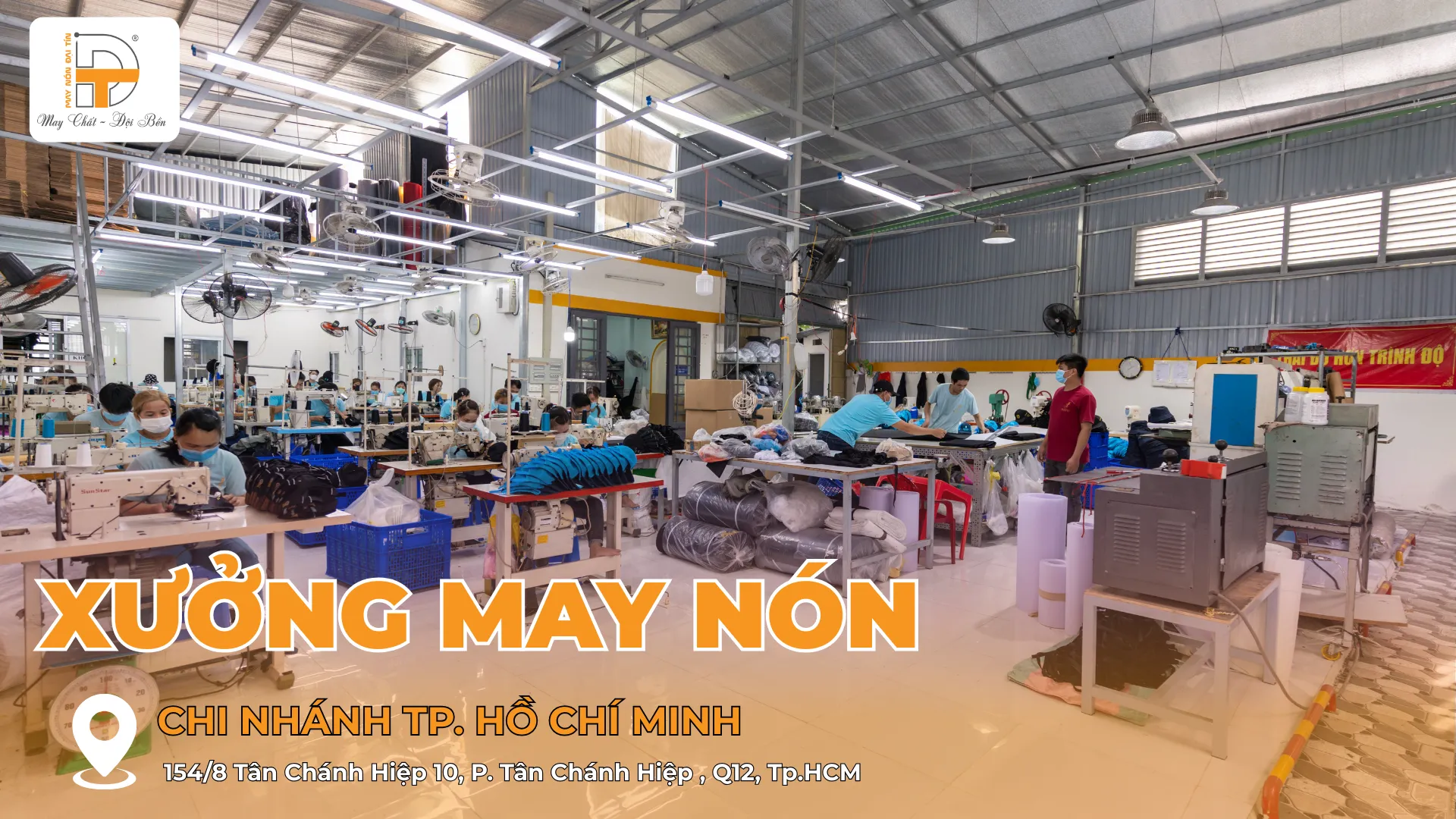 ĐỊA CHỈ XƯỞNG MAY NÓN ĐẠI TÍN