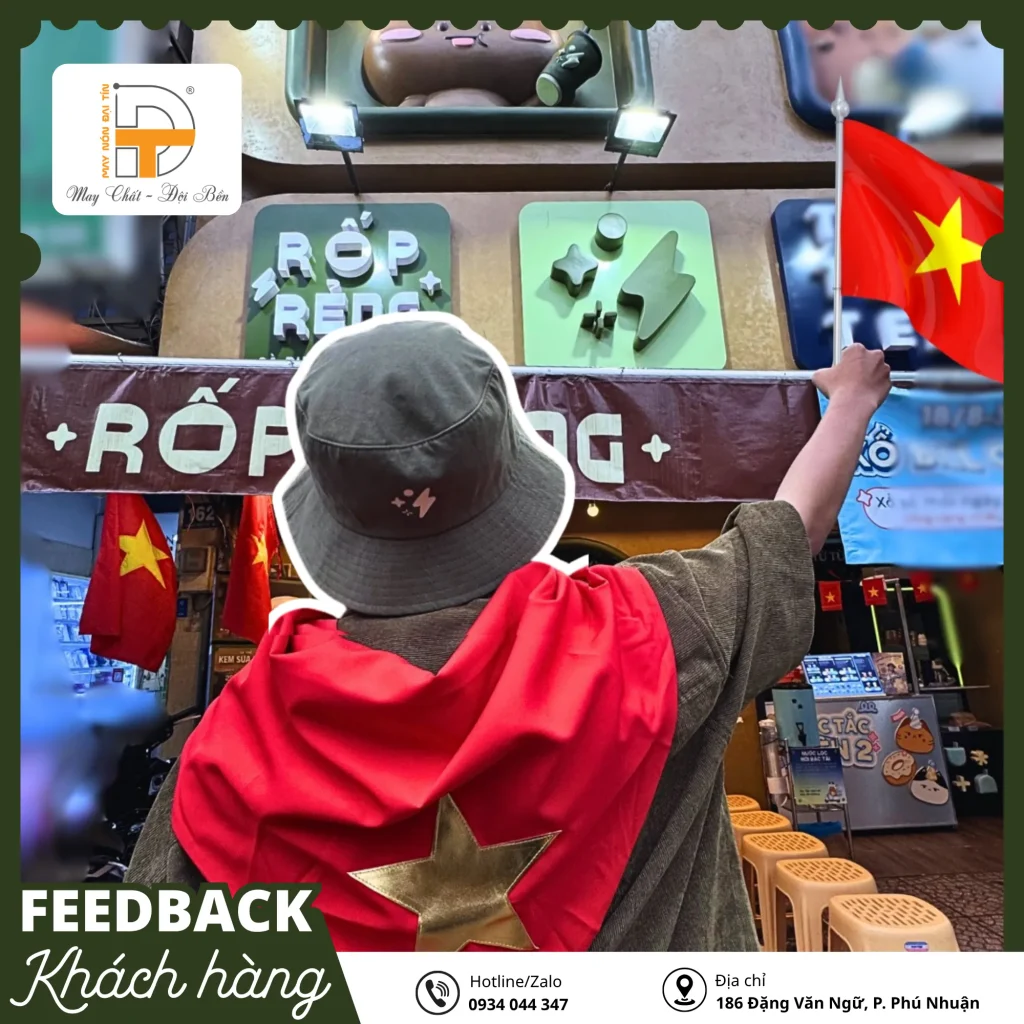 Feedback dự án thực tế xưởng may nón đại tín và rốp rẻng cà phê (2)