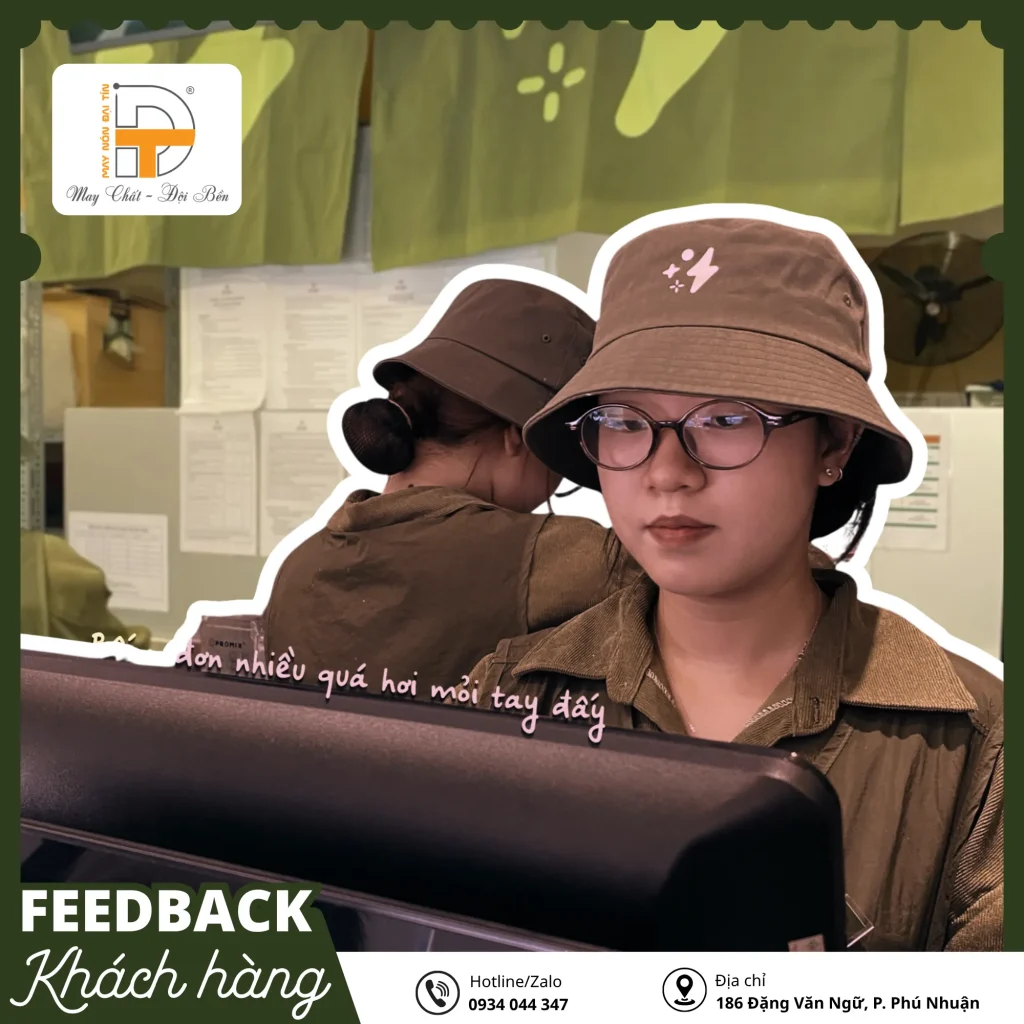 Feedback dự án thực tế xưởng may nón đại tín và rốp rẻng cà phê (3)