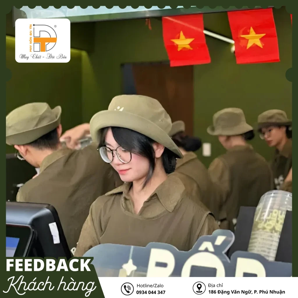 Feedback dự án thực tế xưởng may nón đại tín và rốp rẻng cà phê (4)