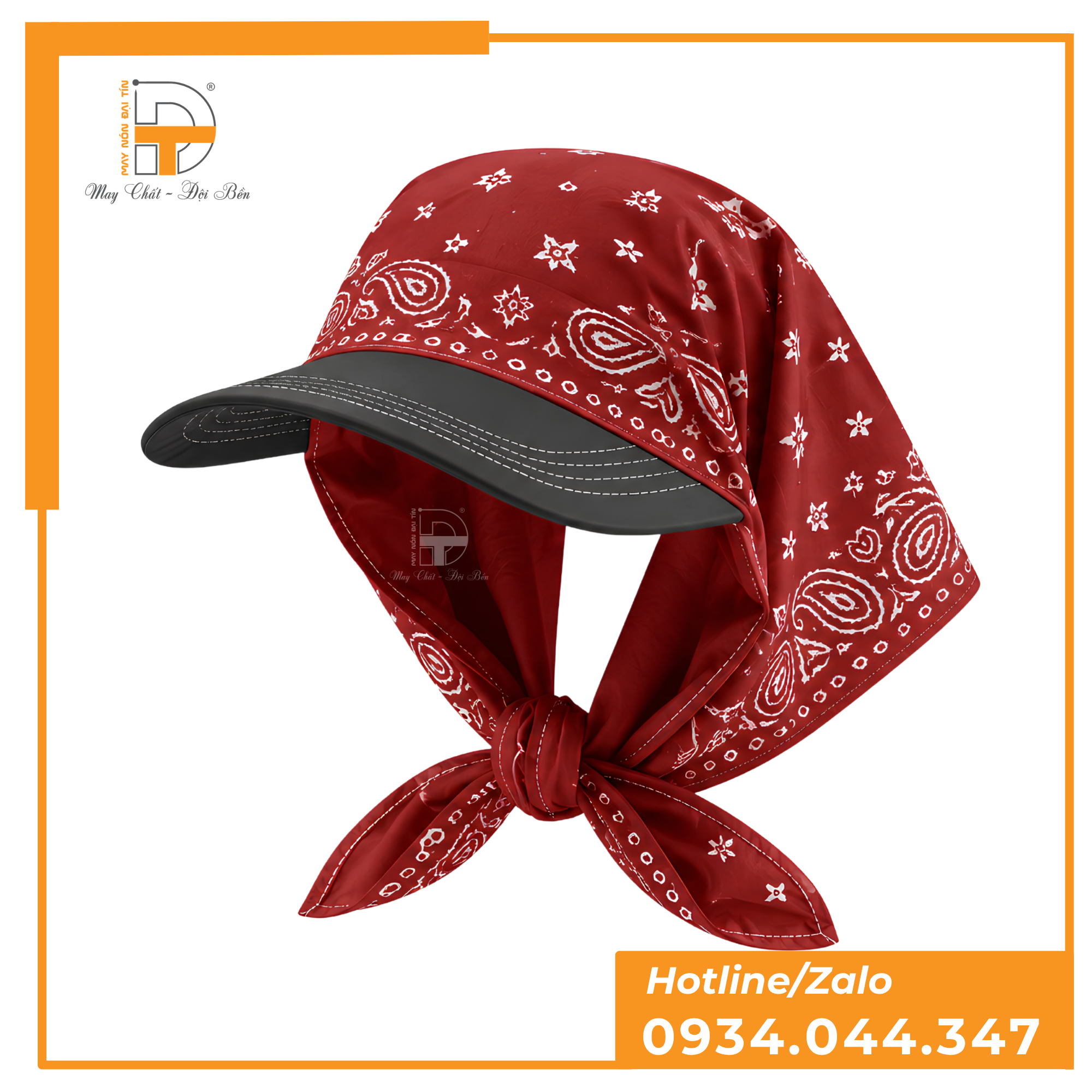May Nón Bandana In Thêu Logo Theo Yêu Cầu 1 xưởng sản xuất nón bandana theo yêu cầu (5)