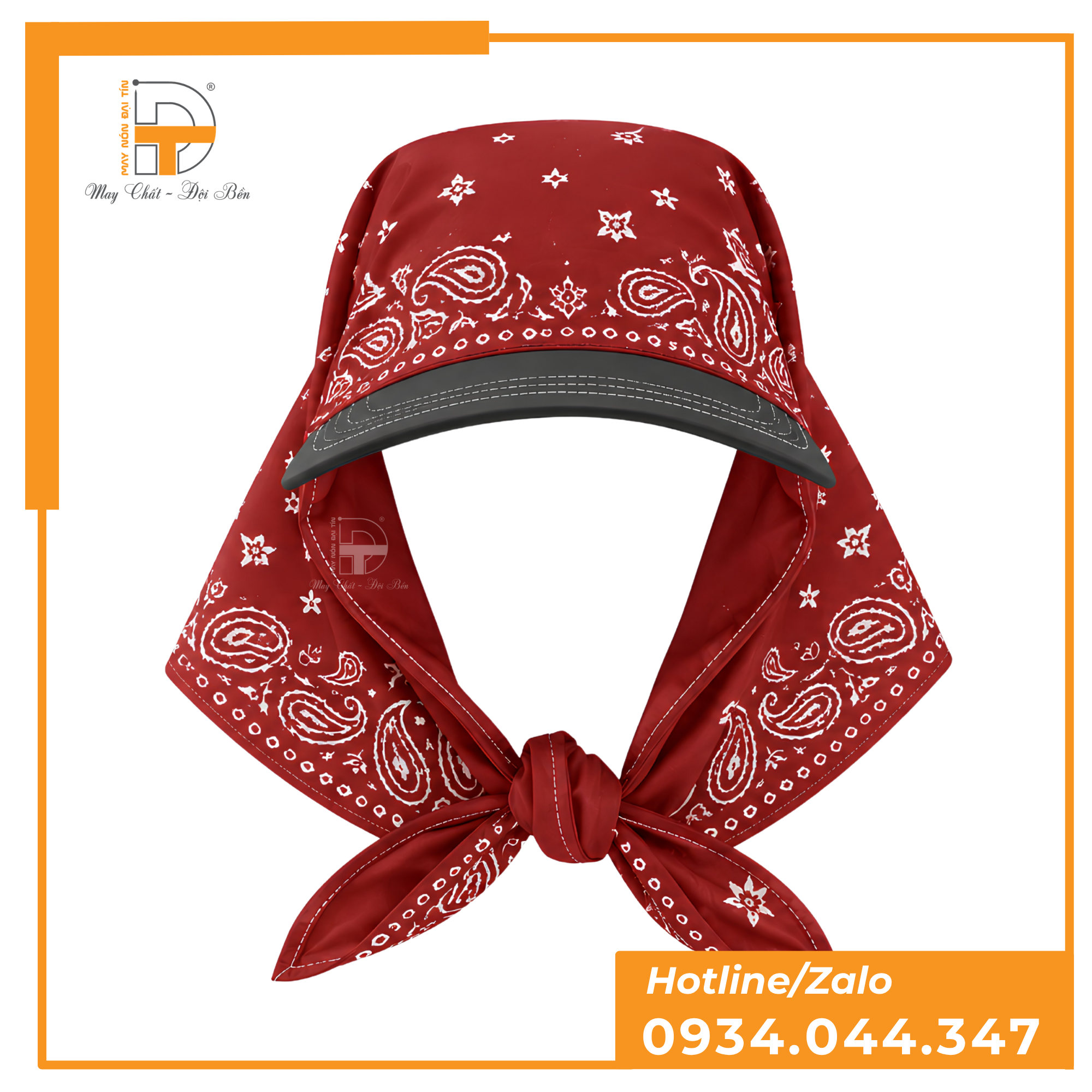 May Nón Bandana In Thêu Logo Theo Yêu Cầu 2 xưởng sản xuất nón bandana theo yêu cầu (6)